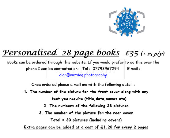 personalised book for website